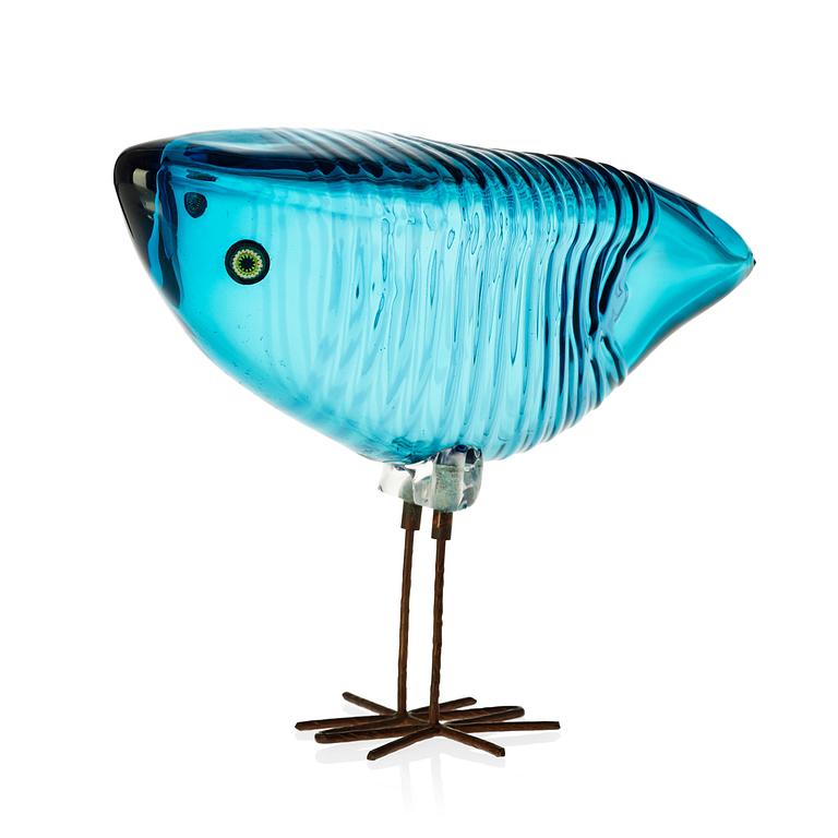 ALESSANDRO PIANON, skulptur, glas, "Pulcino", Vistosi, Italien, 1960-tal.