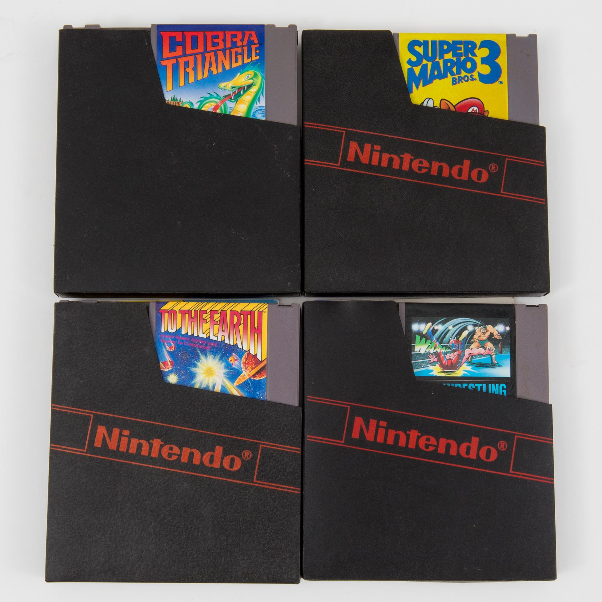 A collection of 16 Nintendo 8-bit games, Bersala, 1980/90s.