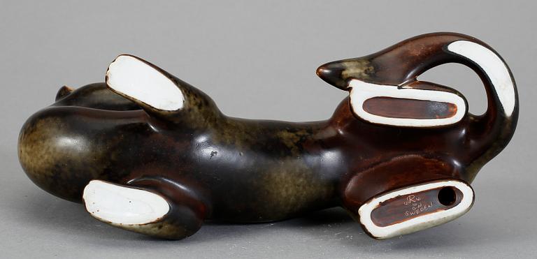 FIGUR, stengods, signerad. Gunnar Nylund, Rörstrand.