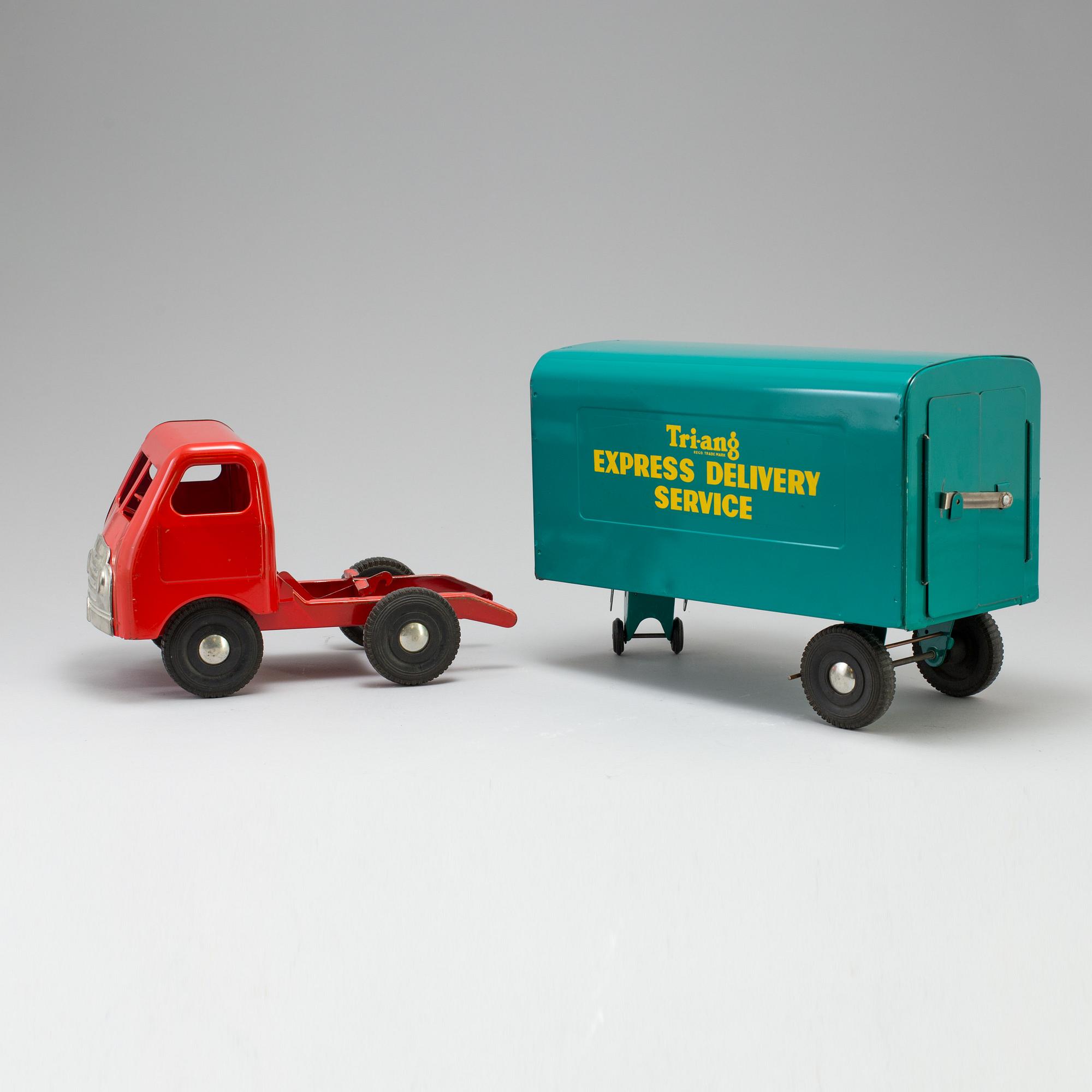 a Tri-ang toy car from the 1960's.