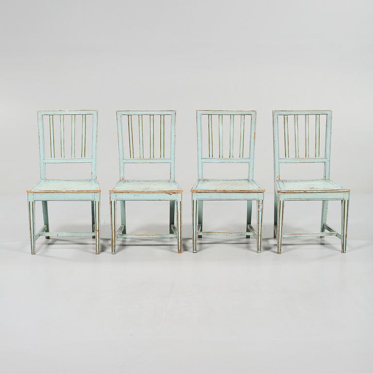 STOLAR, 4 st, allmoge, 1800-tal.