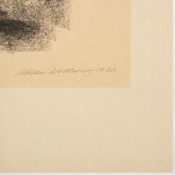 Käthe Kollwitz, Selbstbildnis im profil. (Self-portrait in profil).