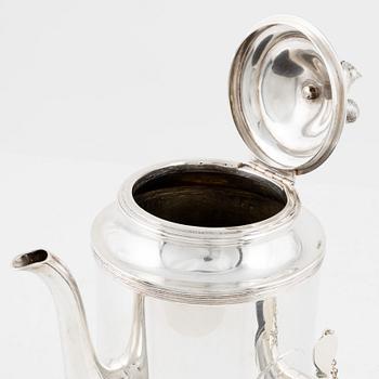 A Swedish silver coffee pot, Sven Carlman, Firm CF Carlman, Stockholm 1947.