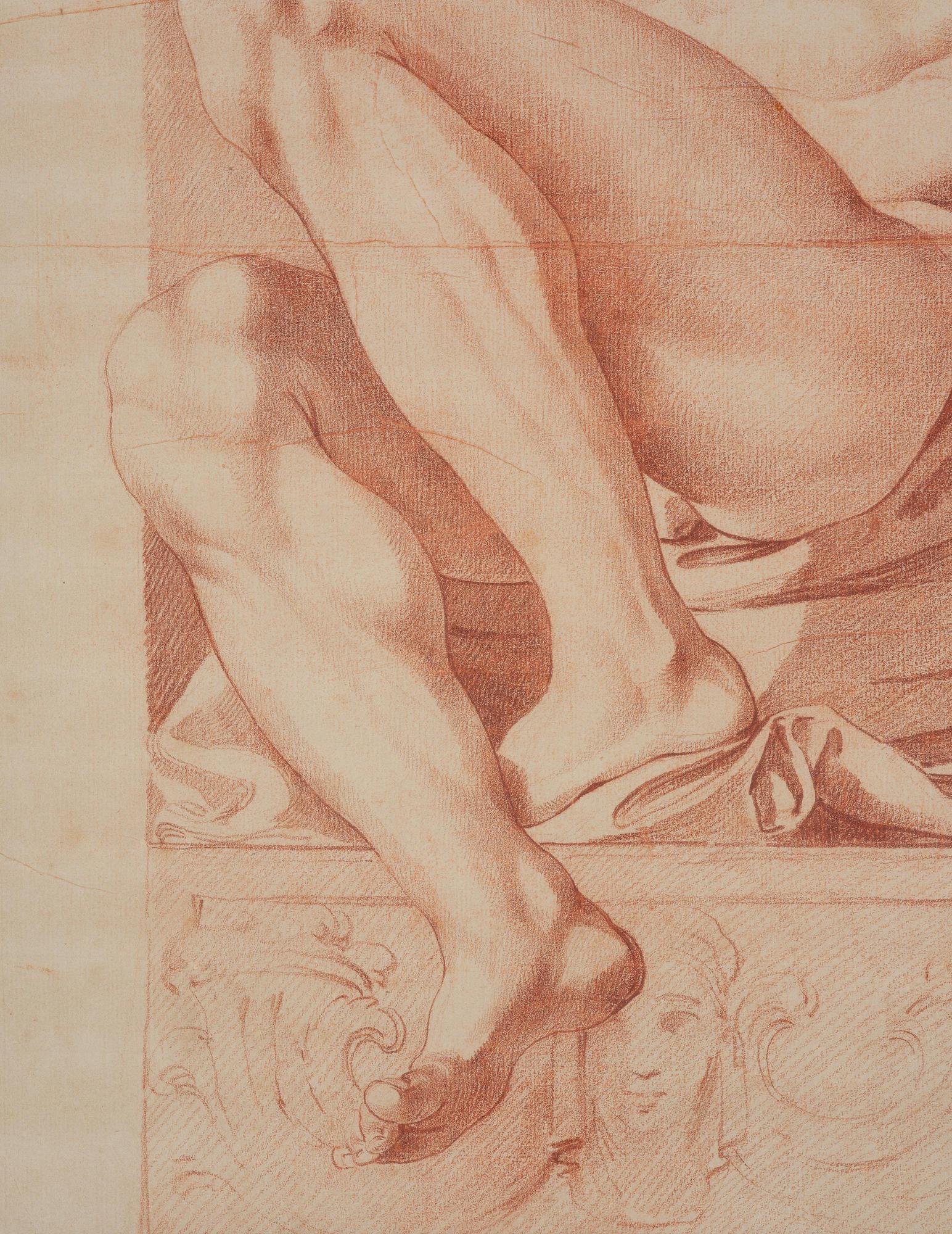 Johan Tobias Sergel, Sitting youth after Carracci.