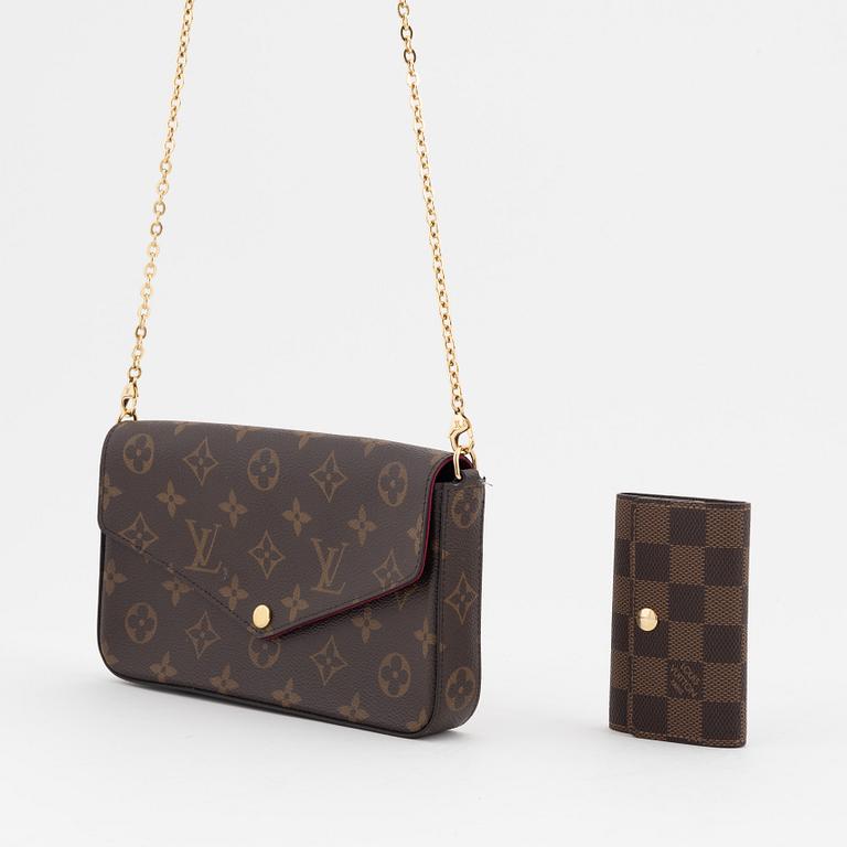 Louis Vuitton, väska "Pochette Félicie" samt nyckelhållare "Multicles", 2020-21.