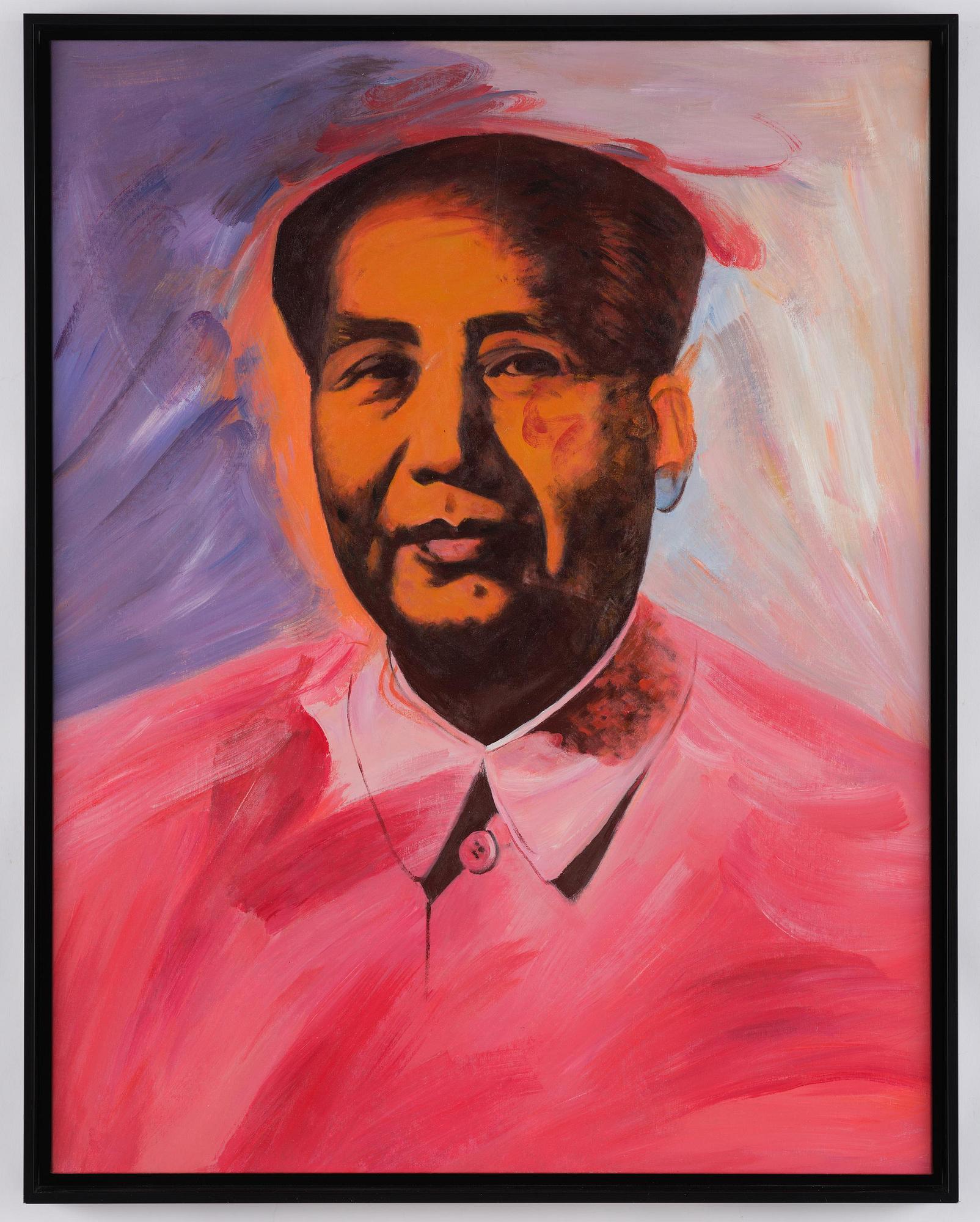 Jonathan Monk, "Andy Warhol's Chairman Mao Hand Made in The Peoples Republic of China".