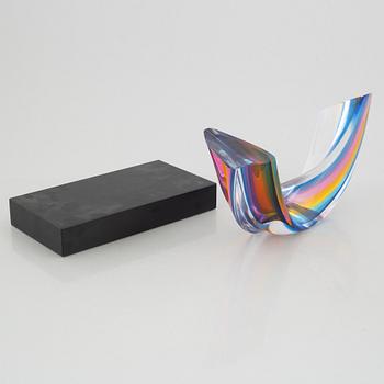 Göran Wärff, skulptur, glas, "Fenomen Prisma", Kosta Boda.