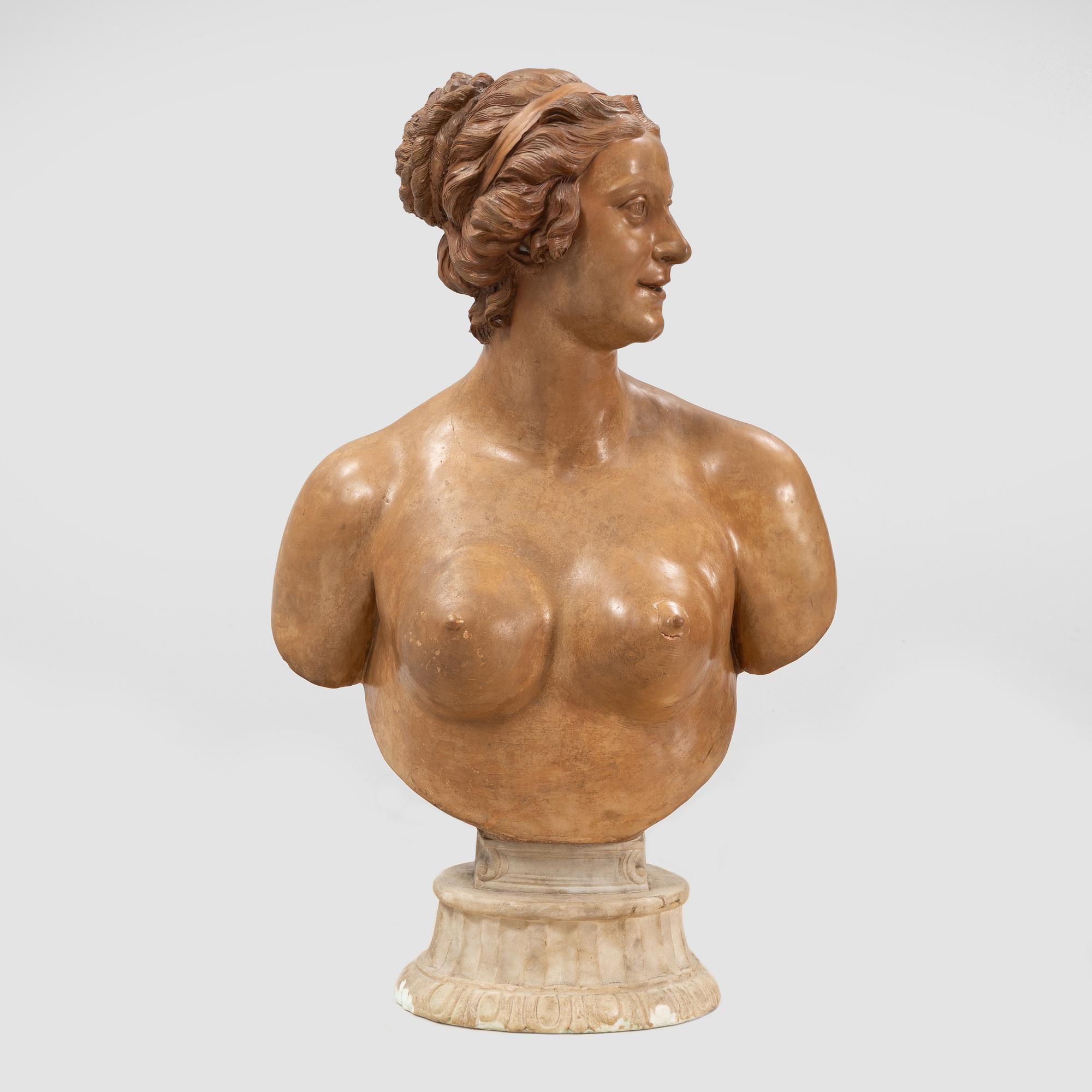 A 19th century plaster sculpture.