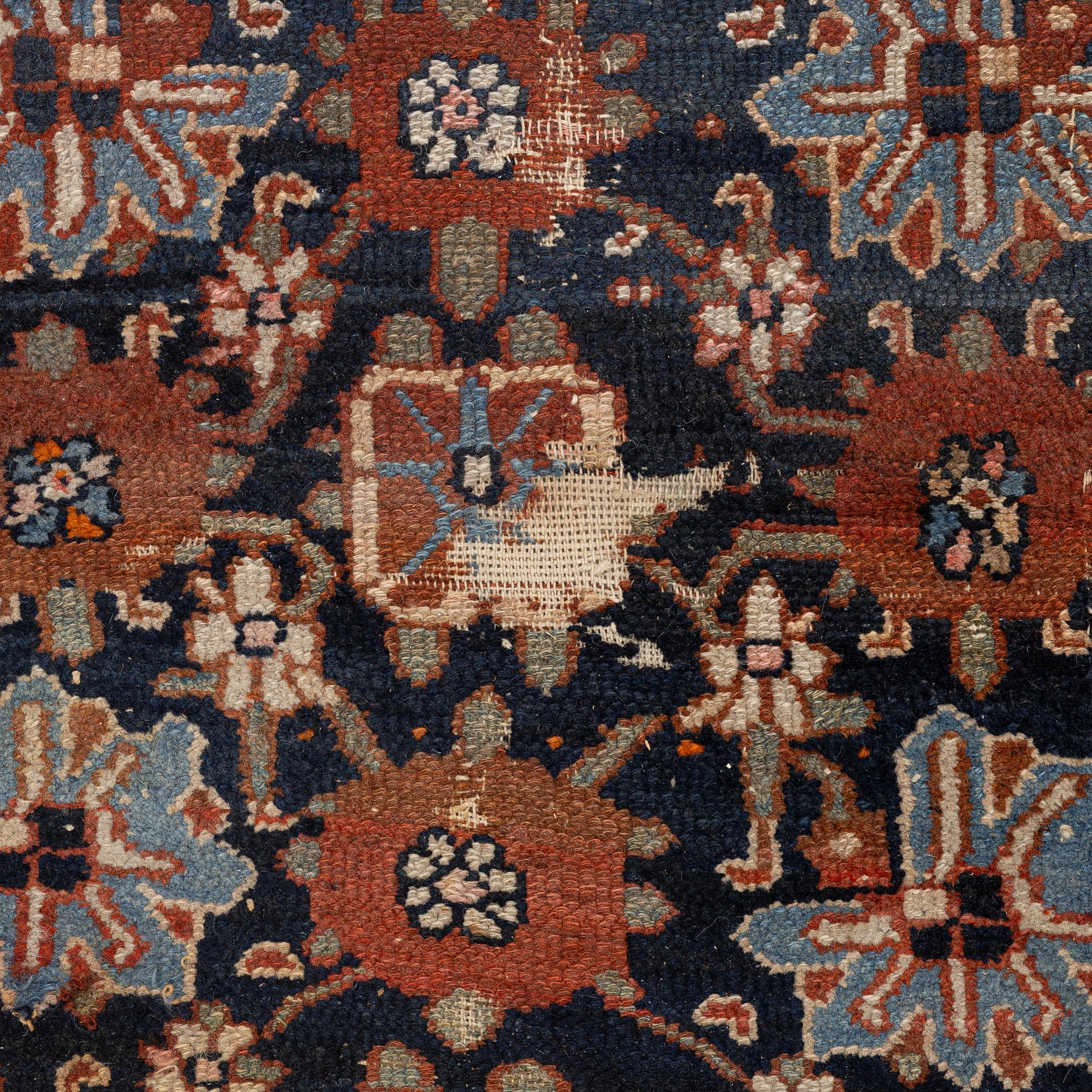 An antique carpet, probably Bidjar, West Persia, c. 447 x 340 cm.