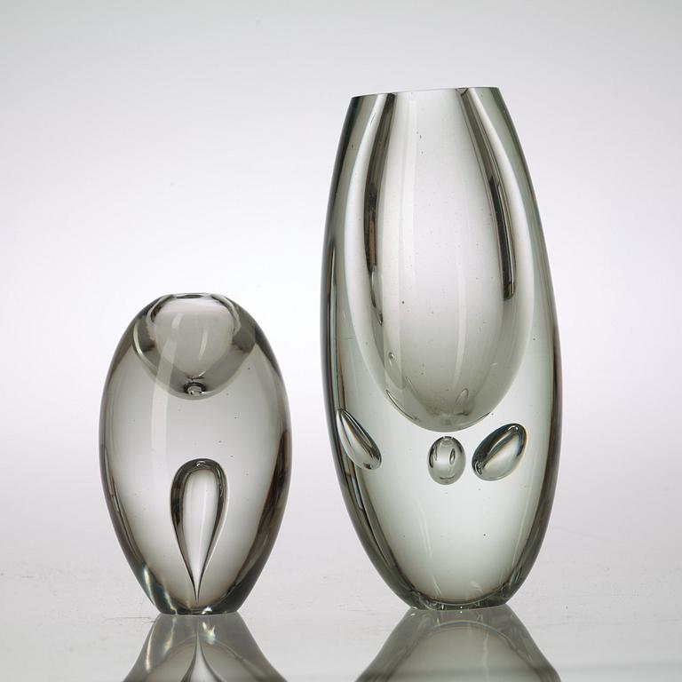 TIMO SARPANEVA, vas, "Claritas" och skulptur, modell 3575,  Iittala, Finland 1986 och 1956.
