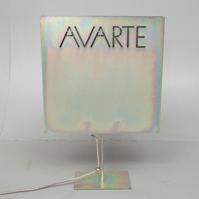 BORDSLAMPA, Avarte, stål, 1900-talets slut.