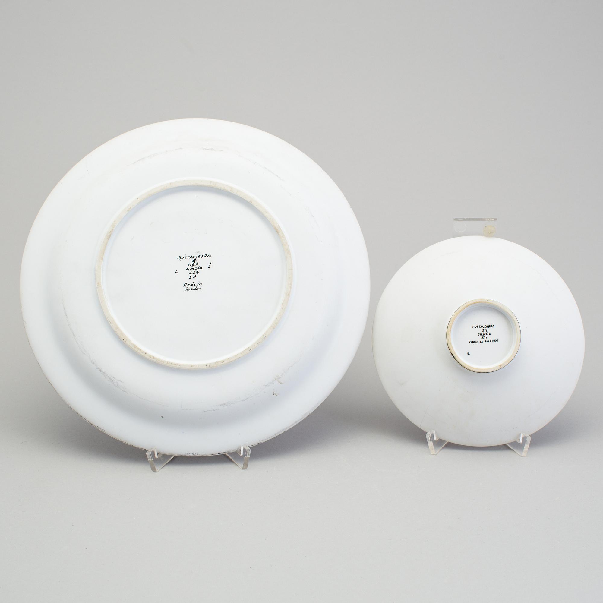 STIG LINDBERG, a lot of seven pieces of "Grazia" items, Gustavsberg 1950/60s.