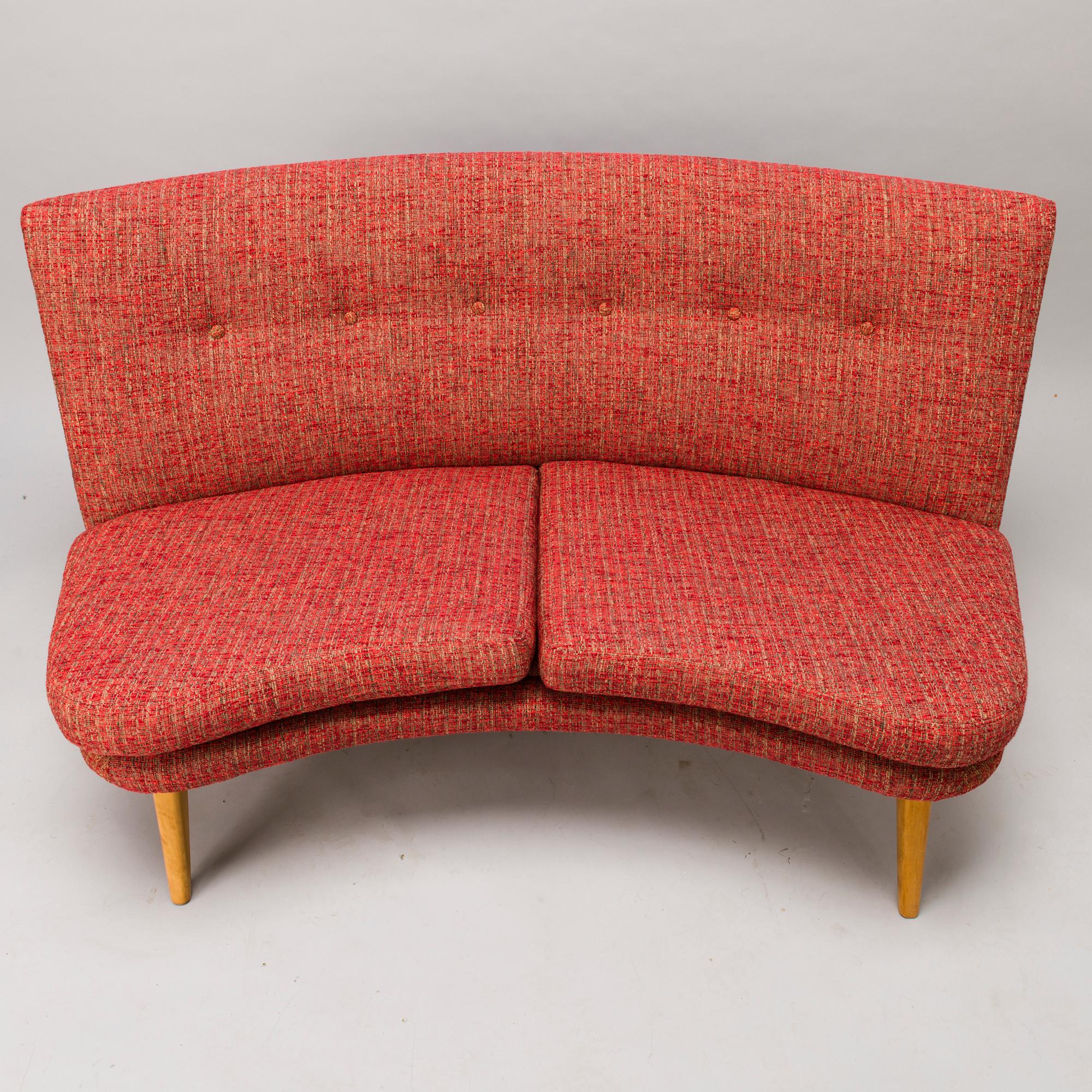 CARL GUSTAF HIORT AF ORNÄS, soffa, "Kim", för Puunveisto Oy - Träsnideri Ab, 1950-tal.