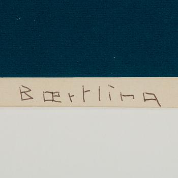 OLLE BAERTLING, färgserigrafi, signerad Baertling, daterad 1959-73 och numrerad 8/120 med kulspetspenna.