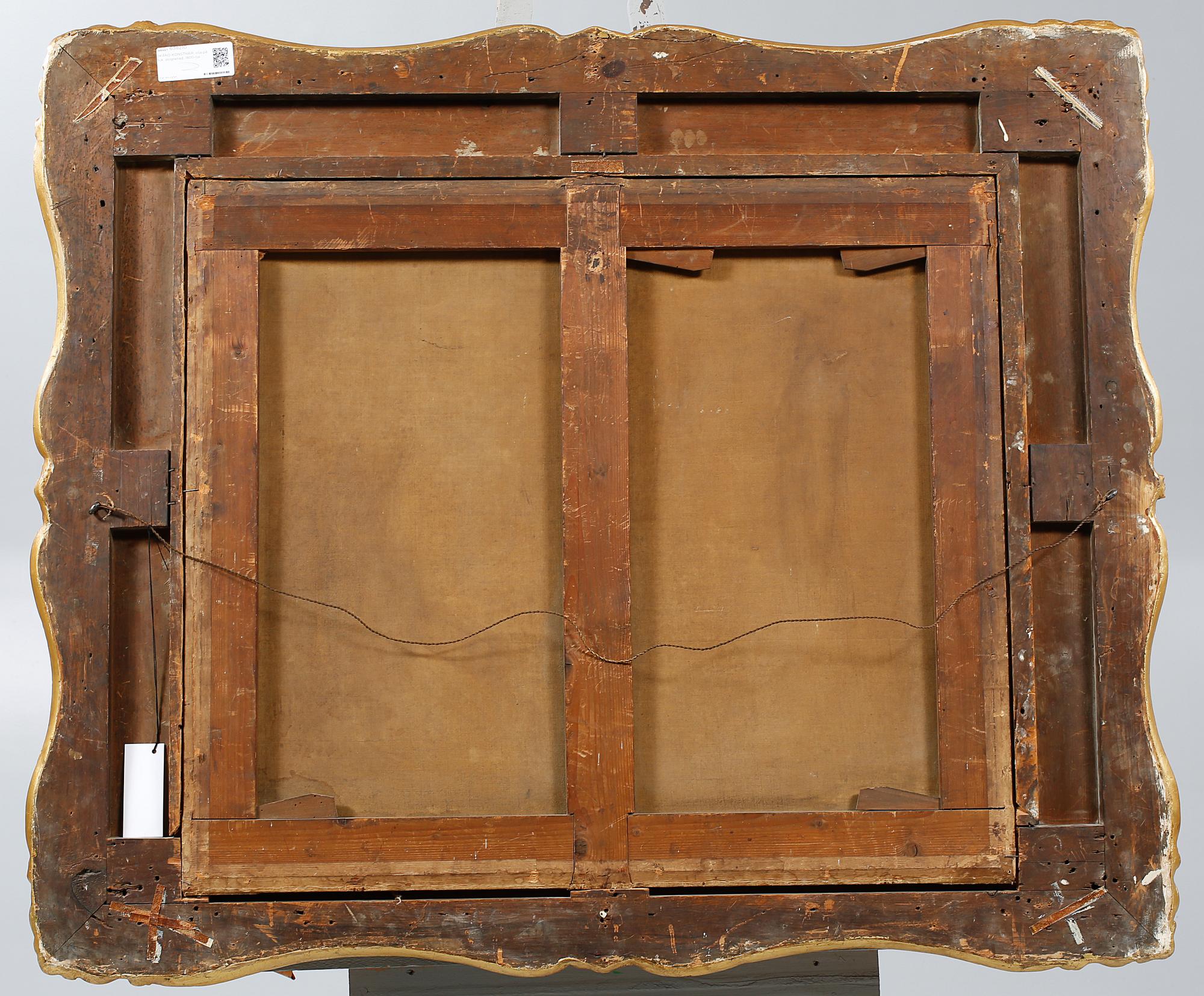 OKÄND KONSTNÄR, olja på duk, osignerad, 1800-tal.