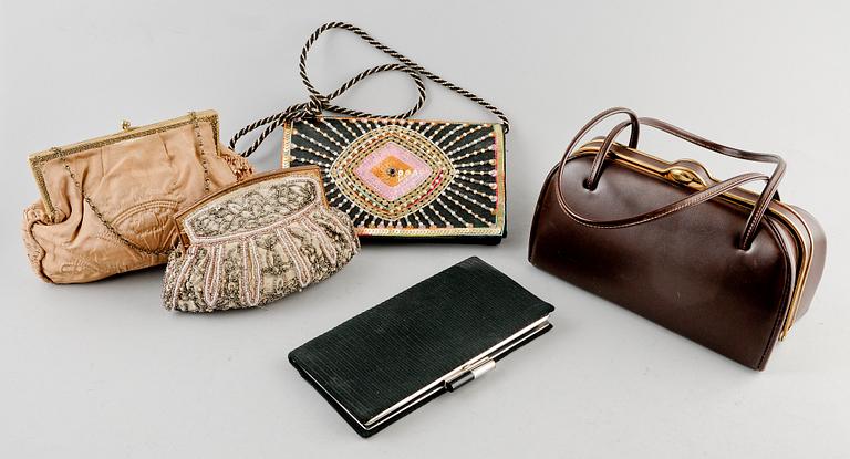 AFTONVÄSKOR, 5 st, dam, vintage.