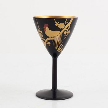 A Japanese 27 piece lacquer cocktail set, 20th century.
