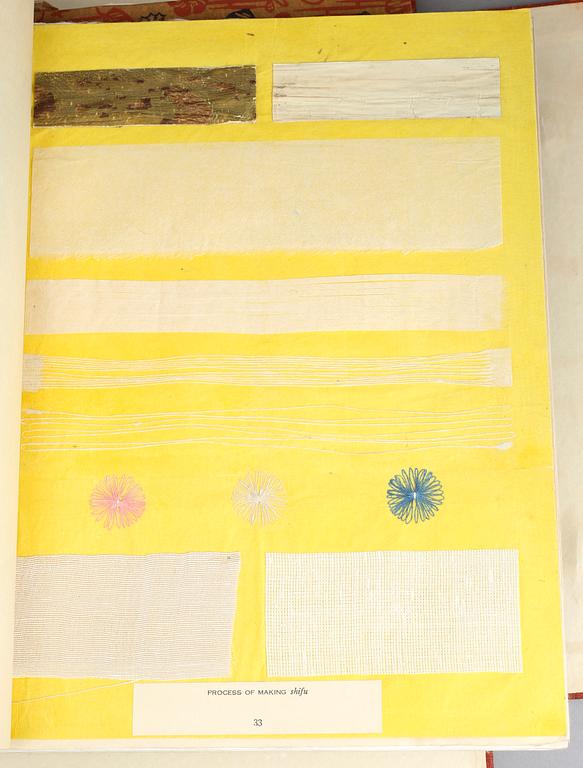 PORTFÖLJER MED BÖCKER, 2 st, Japan, 1900-talets tredje kvartal.