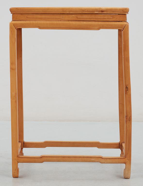 BORD, hardwood. Kina, Qing dynastin (1644-1912).