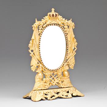 BORDSSPEGEL, gjutjärn, 1800-talets slut.