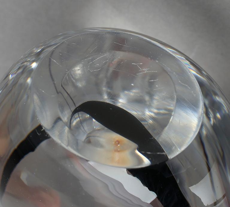 VAS, glas, Vicke Lindstrand, Kosta, 1950-60-tal. Modellen formgiven omkring 1956.