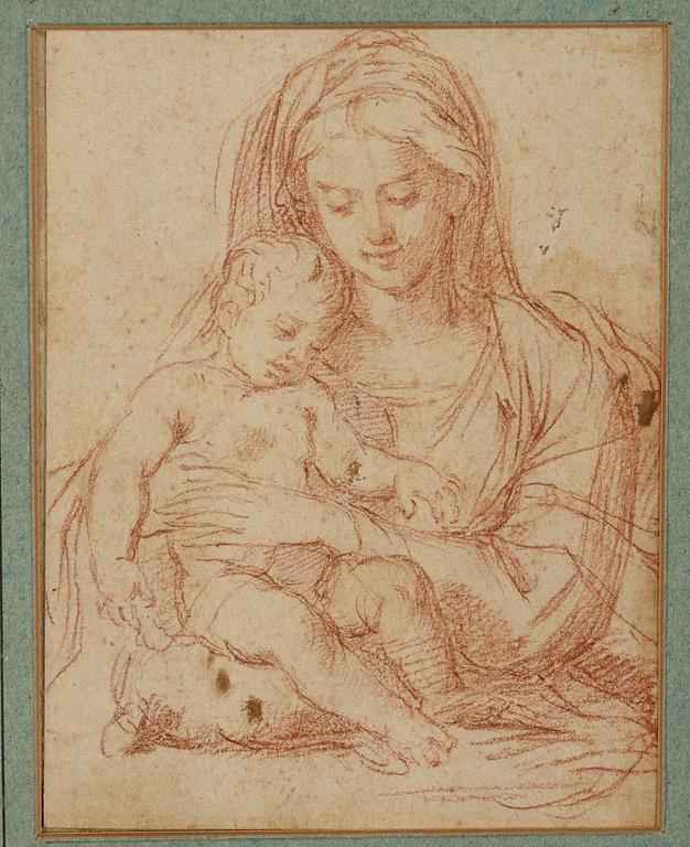 Simone Cantarini Hans krets, Madonnan med barnet.