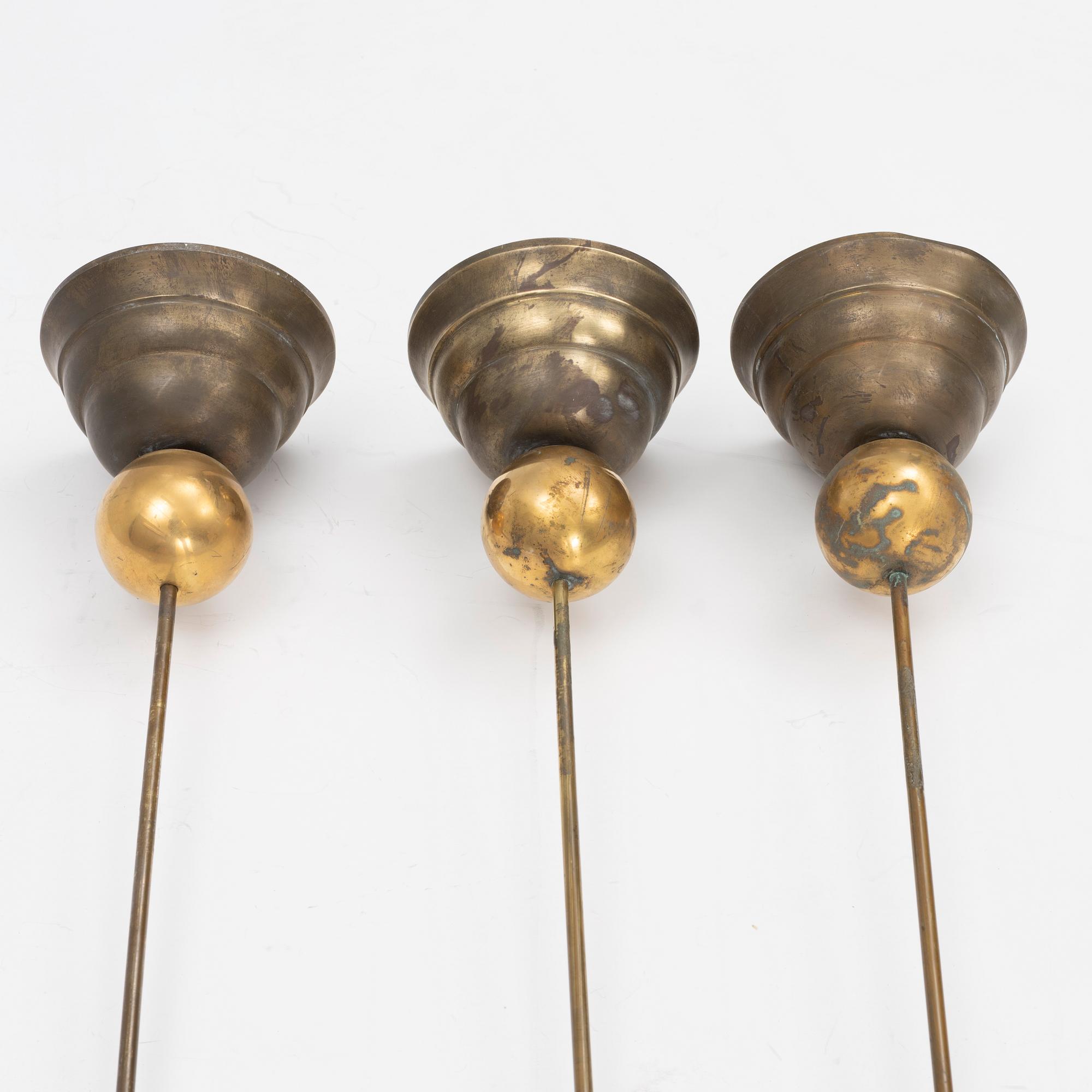 Michael Anastassiades, three 'Ball light' ceiling lamps, England, 21st century,