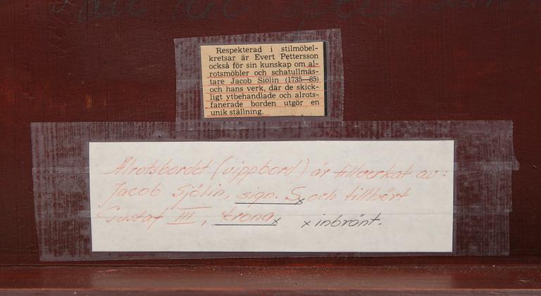 FÄLLBORD, 1700-tal.