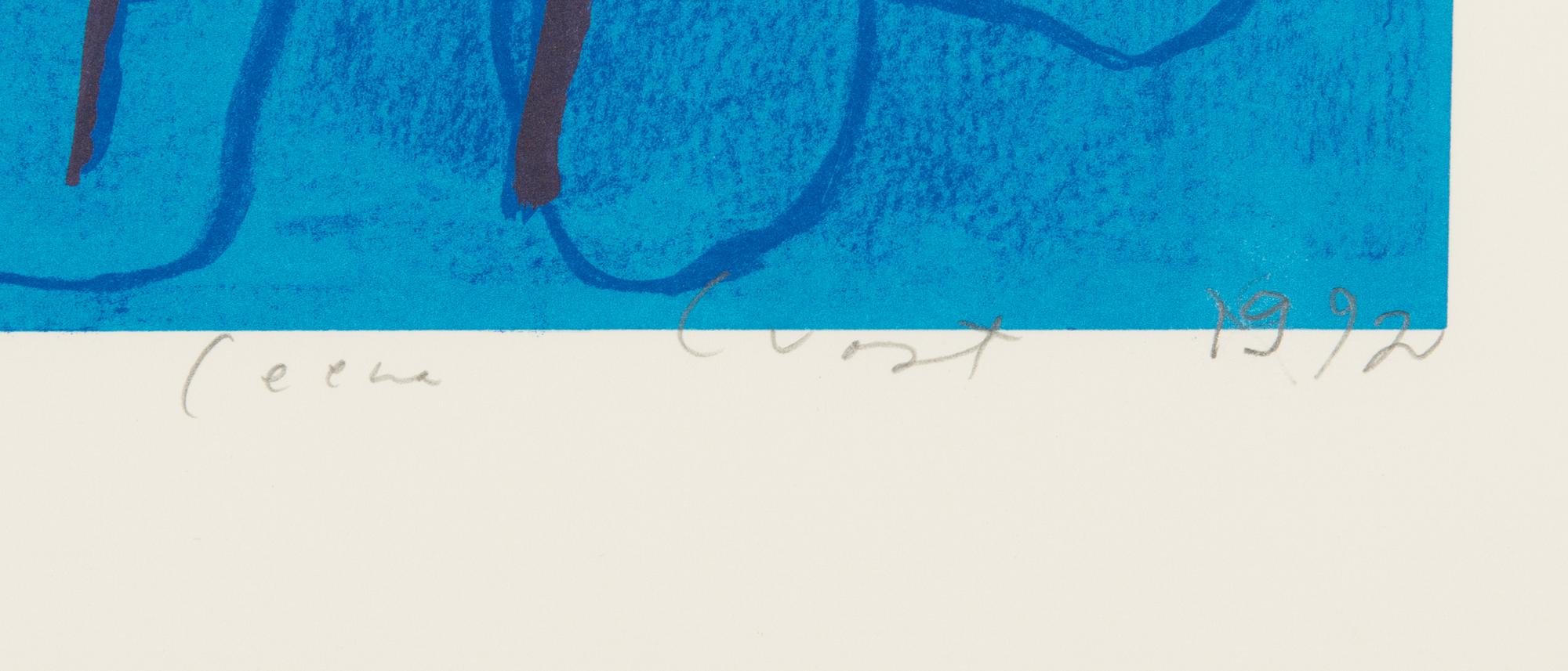 Leena Luostarinen, litografi, signerad och daterad 1992, numrerad 28/100.