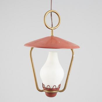 Hans Bergström, a Swedish Modern ceiling lamp, Ateljé Lyktan, Åhus, 1940s.