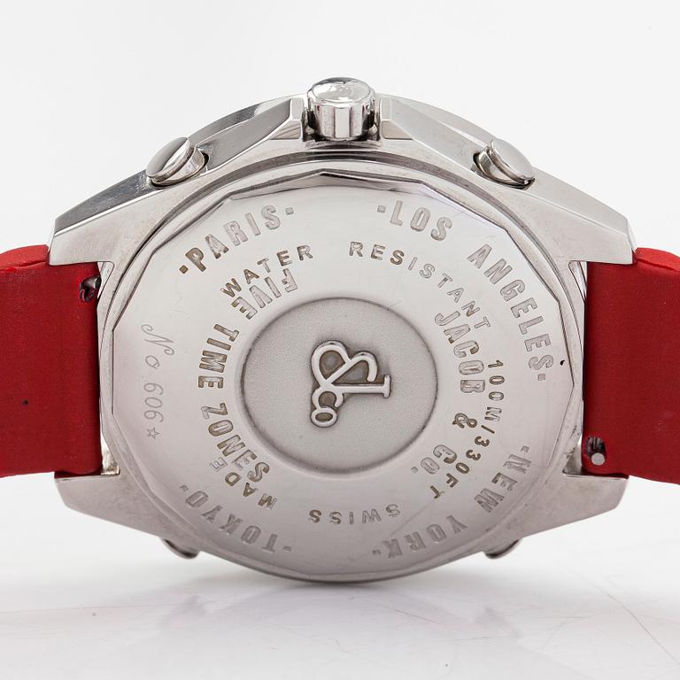 Jacob & Co, Five Time Zones, armbandsur, 46,5 mm.