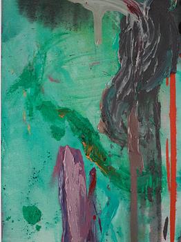 Stephen Mueller, akryl på duk, signerad och daterad 1986 a tergo.