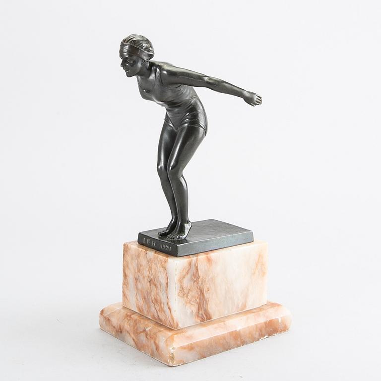 CARIN NILSON, attributed to, sculpture, bronze.