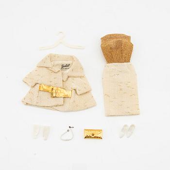 Barbie clothes 4 sets, vintage including "On The Avenue" Mattel 1965 and "Magnificence" Mattel 1965.