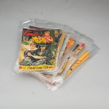 PARTI SERIETIDNINGAR, "FANTOMEN OCH STÅLMANNEN" 35 st, 1951-54.
