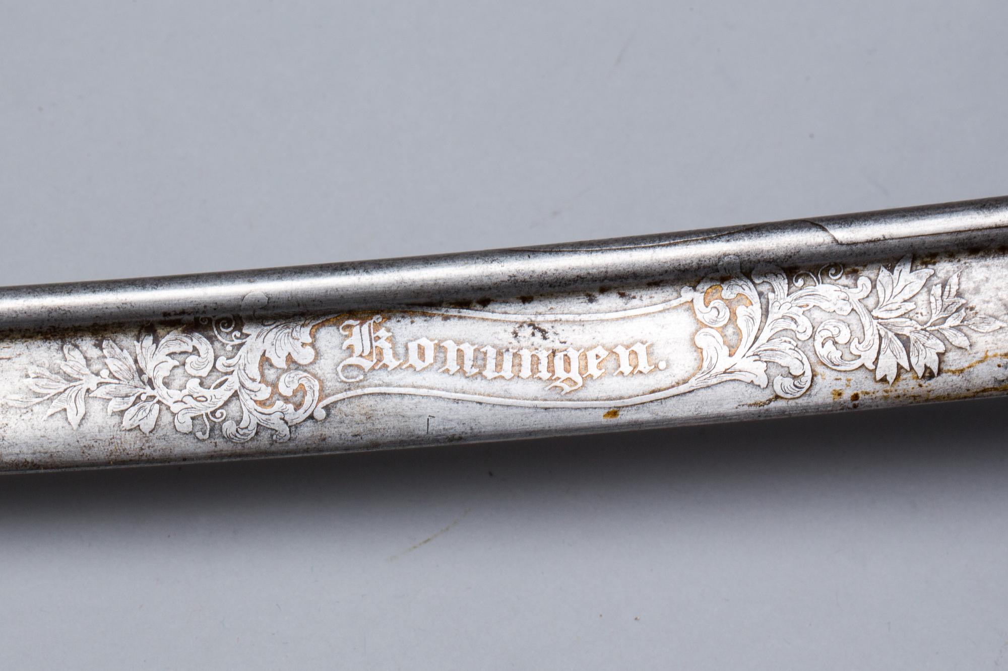 SABEL, svensk m/1859, för officer vid infanteriet.