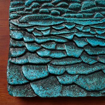 Hans Hedberg, a faience wall relief, Biot, France.