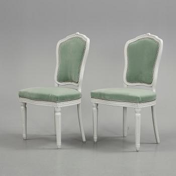 STOLAR, ett par, gustavianska, 1700-talets slut.