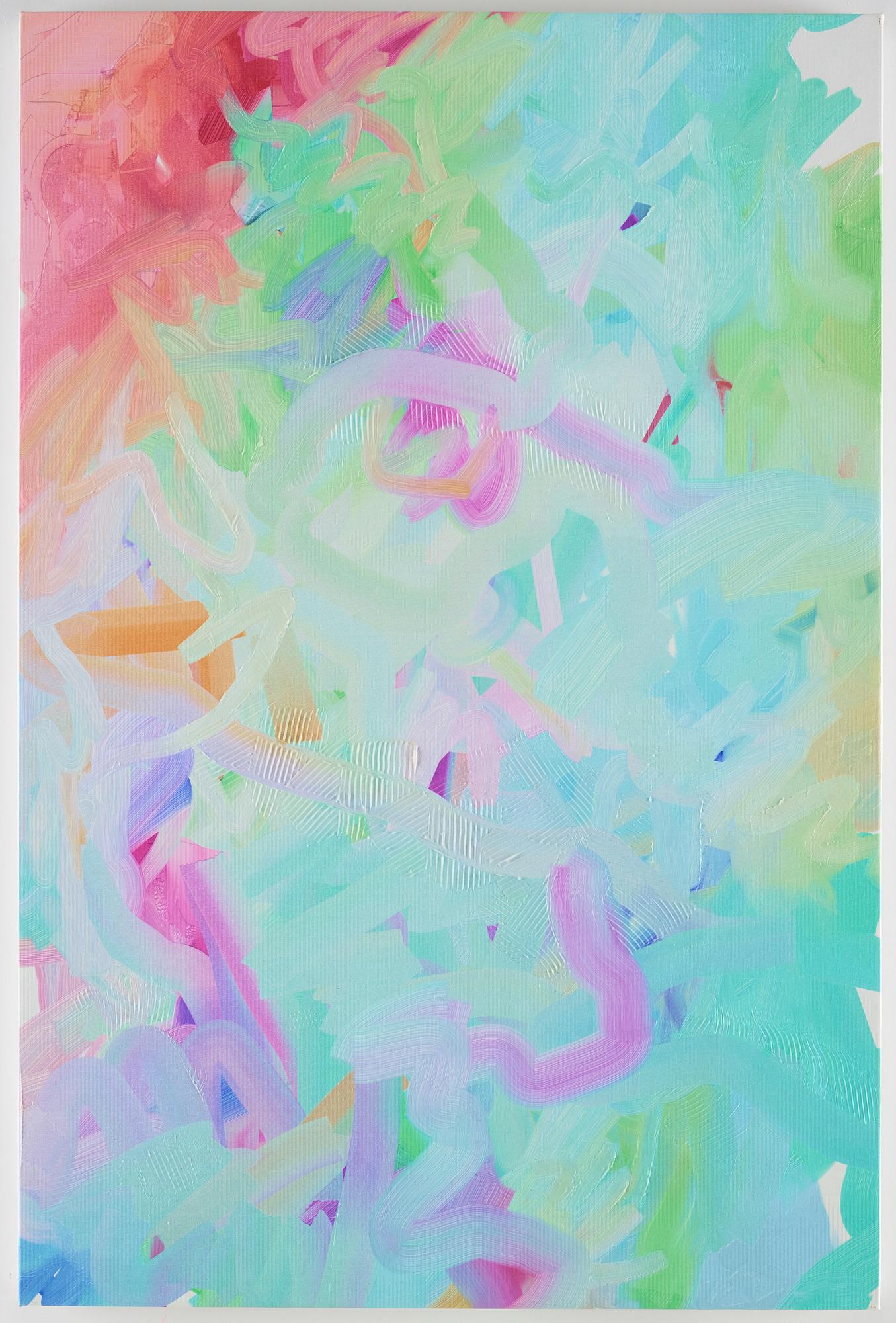 MICHAEL MANNING, acrylic paint and digital print on canvas.