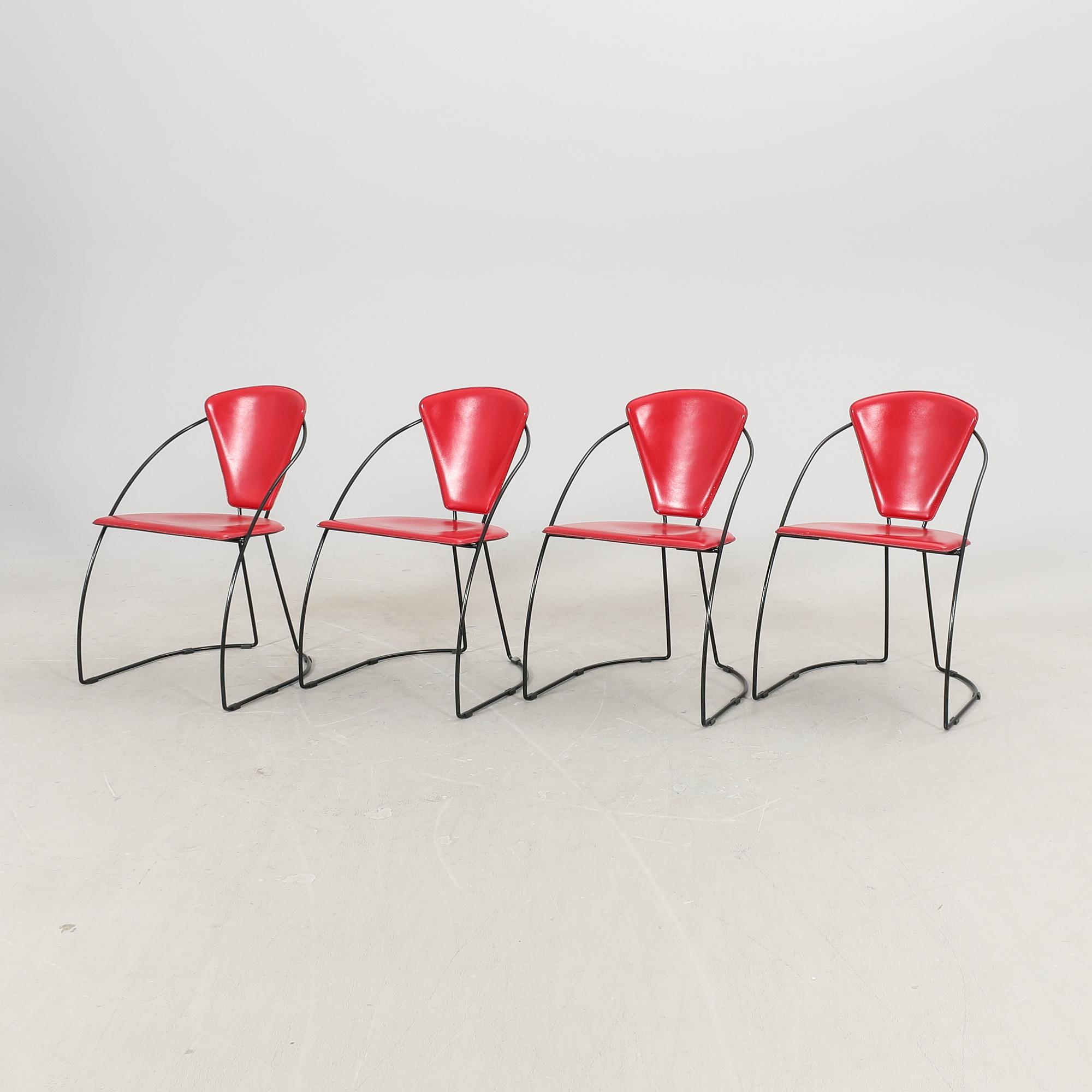 A set of four LInda armchairs from Arrben Italy late 20th century.