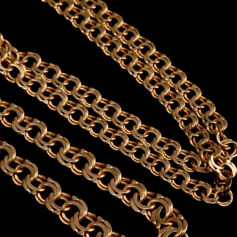 HALSLÄNK, 18k guld, BE Franzen, Stockholm, 1958.Vikt 10 g.