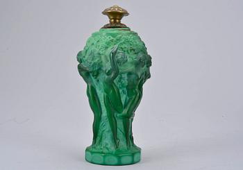TOILETTSET, 3 delar, glas, Rosenthal, Tjeckoslovakien, 1900-talets första hälft.