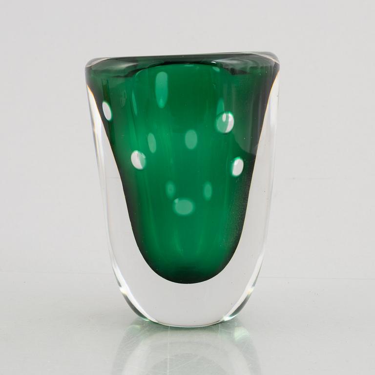 Elis Bergh, a glass vase, Kosta.
