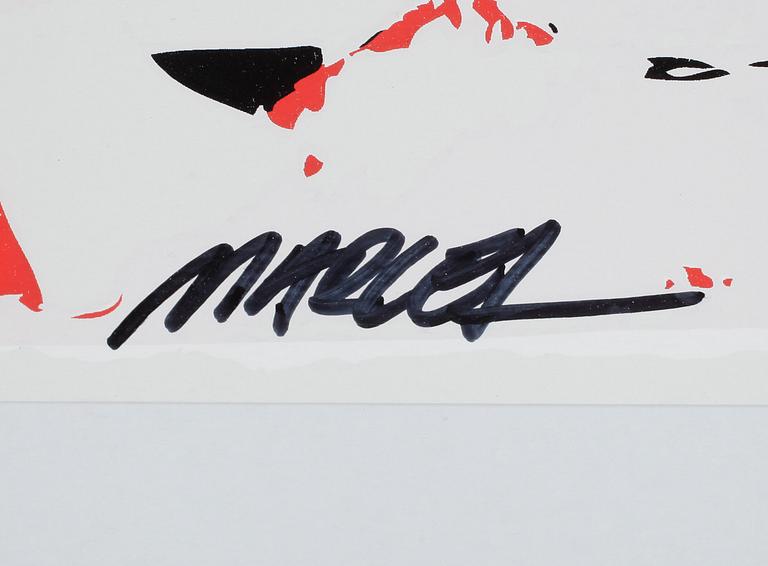 MARCEL STRÜWER, färgserigrafi, provtryck, numrerad PP, signerad.