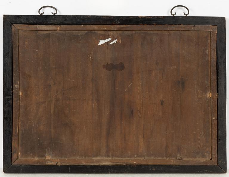 Glasmålningar, ett par, Kina, 1900-tal.