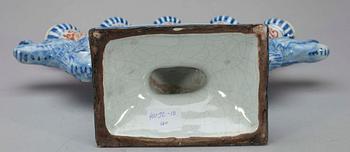 FINGERVAS, fajans, Delft, Holland, 1800-tal.