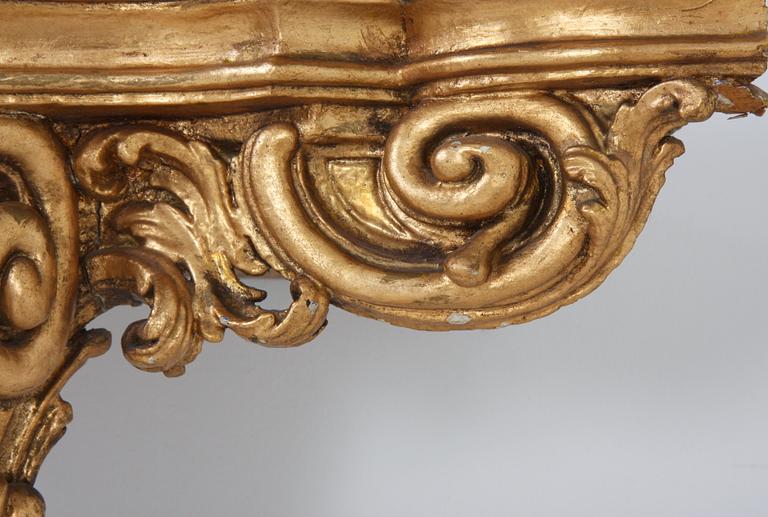 HÖRNKONSOLBORD, nyrokoko, 1800-talets andra hälft.