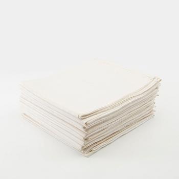 Napkins, 16 pcs, first half of the 20th century, approx. 82x86 cm.