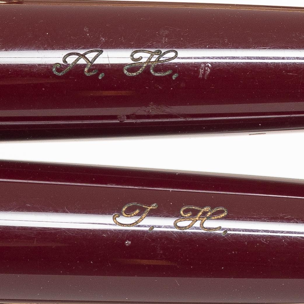 Kulspetspennor, 2 st, "Meisterstück", Mont Blanc, Tyskland. .