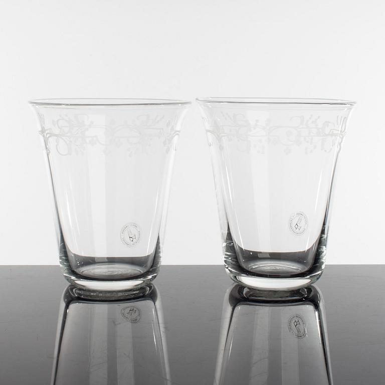 12 drinking glasses from IKEA's 18th century collection, 1990s.